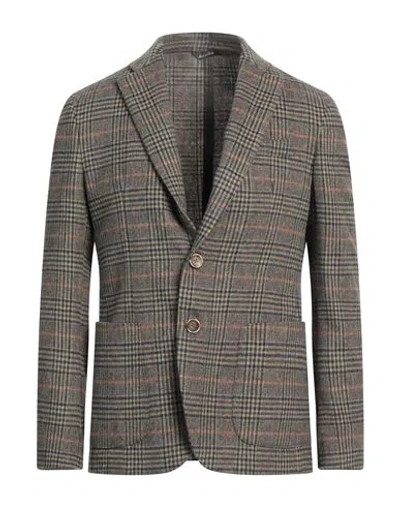 Domenico Tagliente Man Blazer Military Green Size 40 Polyester, Viscose, Polyamide, Elastane