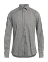 Domenico Tagliente Man Shirt Lead Size 17 Cotton In Grey