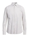 Domenico Tagliente Man Shirt Ivory Size 17 Cotton In White