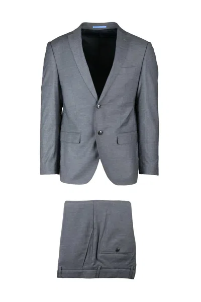 Domenico Tagliente Men's Suit In Polyester And Viscose - Light Grey In Gray