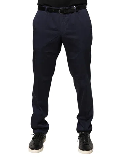 Pre-owned Domenico Tagliente Skinny Chino Mid Waist Men Men's Pants () In Blue