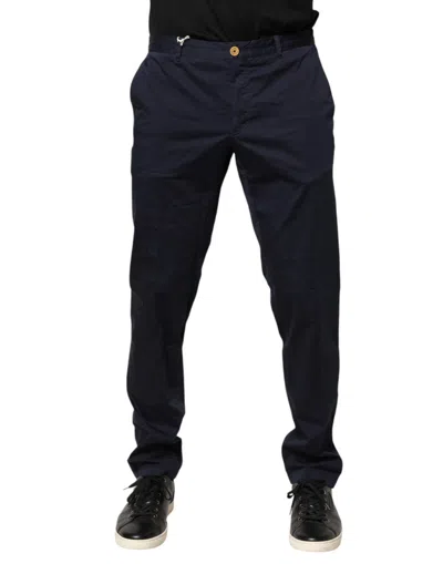 Pre-owned Domenico Tagliente Skinny Chino Mid Waist Men Men's Pants () In Blue
