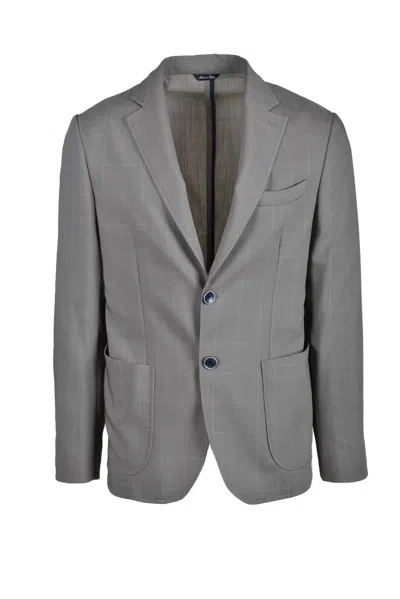 Domenico Tagliente Structured Grey Jacket In Gray