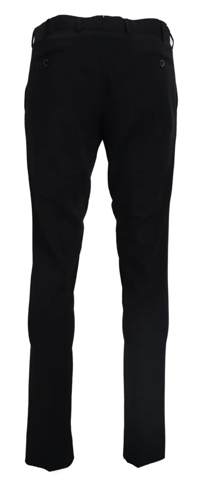 Pre-owned Domenico Tagliente Tape Dress Formal Men's Pants () In Black
