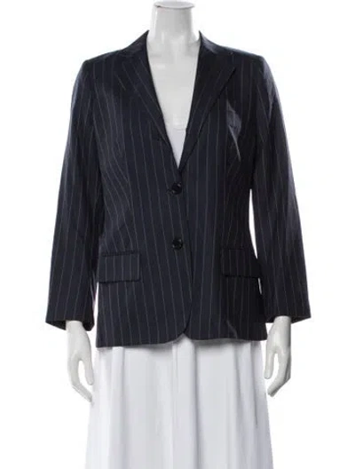 Pre-owned Domenico Vacca Striped Blazer In Blue