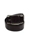 Domenico Vacca Womens Genuine Alligator 1 1/4" Wrap Buckled Belt Brown In Brown
