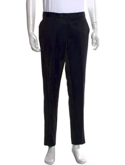 Pre-owned Domenico Vacca Wool Dress Pants In Black