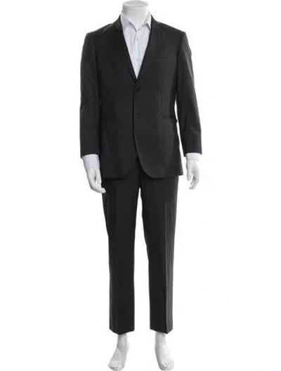 Pre-owned Domenico Vacca Wool Two-piece Suit In Gray