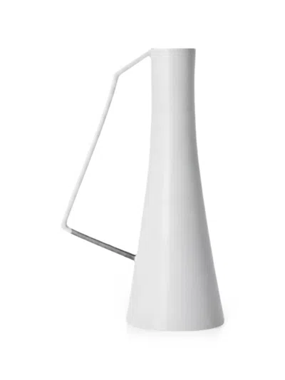 Domeniconi Geometric Side-handle Jug Vase In White