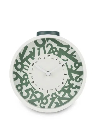 Domeniconi Round-shape Table Clock In White