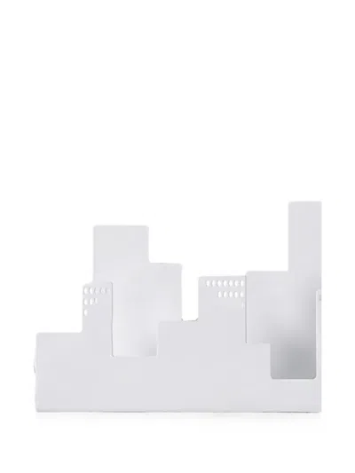 Domeniconi Skyline-silhouette Magazine Rack In White