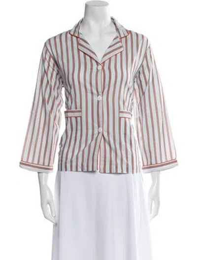 Pre-owned Domi Striped Pajamas In Blue