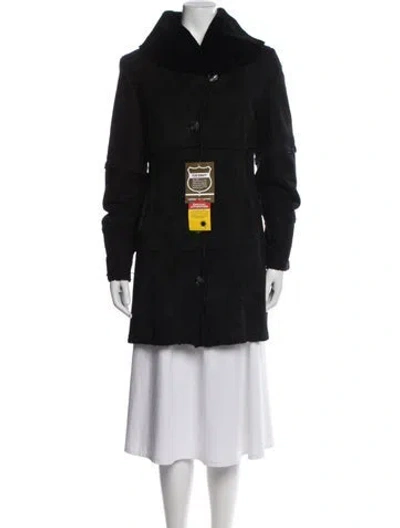 Pre-owned Dominic Bellissimo Shearling Coat In Blue