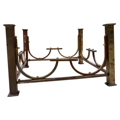Pre-owned Dominique Brass Bronze Coffee Table Base Hollywood Regency In Gold