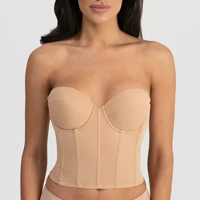 Dominique Brie Backless Strapless Bra- 6380 In Brown