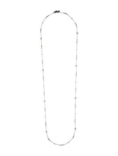 Pre-owned Dominique Cohen 18k Diamond Trios Delicate Station Necklace In Multi