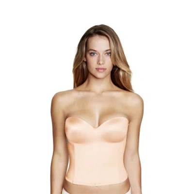 Dominique Intimates Ariel Low Back Hidden Underwire Convertible Strapless Longline  Bra In White