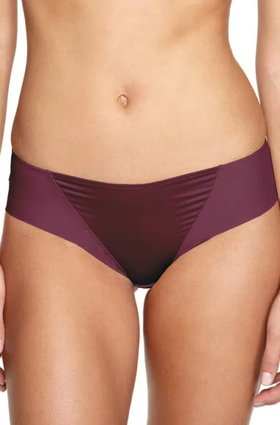 Dominique Intimates Bianca Laser Cut Bonded Brief In Burgundy