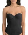Dominique Intimates Brianna Strapless Corset In Black