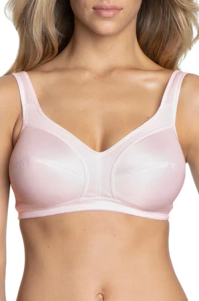 Dominique Intimates Isabella Everyday Wire Free Cotton Lined Bra In Pink