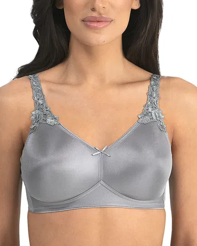 Dominique Intimates Jillian Wire-free Seamless Minimizer Bra In Silver