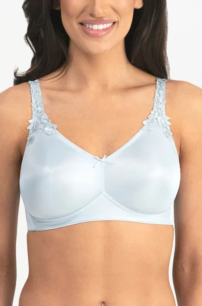Dominique Intimates Jillian Wire-free Seamless Minimizer Bra In Blue