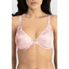 Dominique Intimates Meryl Front Closure Minimizer Racerback Bra In Pink
