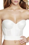 Dominique Intimates Noemi Low Back Strapless Underwire Bustier In Ivory