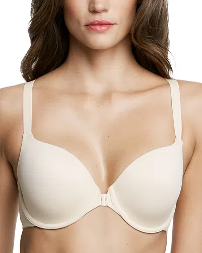 Dominique Intimates Talia Front Closure Racerback Seamless Everyday T-shirt Bra In White