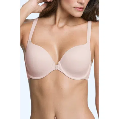 Dominique Intimates Talia Front Closure Racerback Seamless Everyday T-shirt Bra In Pink