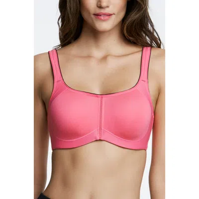 Dominique Intimates Zoe Pro Max High Impact Convertible Racerback T-strap Bra In Pink