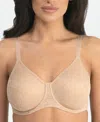 Dominique Lila Smooth Unlined Lace Minimizer Bra In Mocha