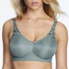 Dominique Jillian Minimizer Wireless Full Coverage Bra 6800 In Blue