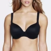 Dominique Maxine Seamless T-shirt Underwire Push Up Bra 4500 In Black
