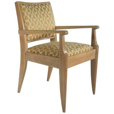 Pre-owned Dominique Pair Of Oak Armchairs In Brown
