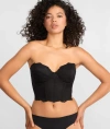 Dominique Tayler Lace Strapless Backless Bra In Black