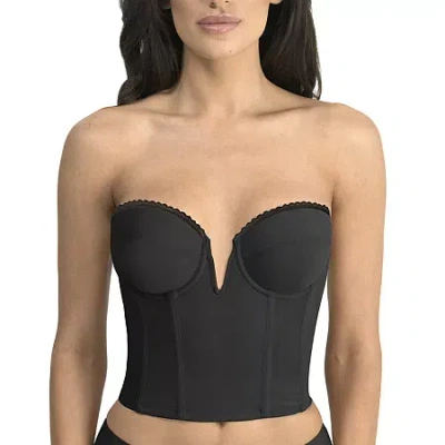 Dominique Valerie V Wire Backless Strapless Bra - 6390 In Black
