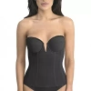 Dominique Vivienne V Wire Low Back Strapless Bra - 8990 In Black