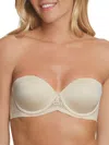 Dominique Women's Tessa Lace Strapless Convertible Bra In Beige