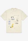 Domrebel Beaker Graphic Print T-shirt In Beige