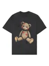 Domrebel Cotton Teddy Print Kiss T-shirt In Black