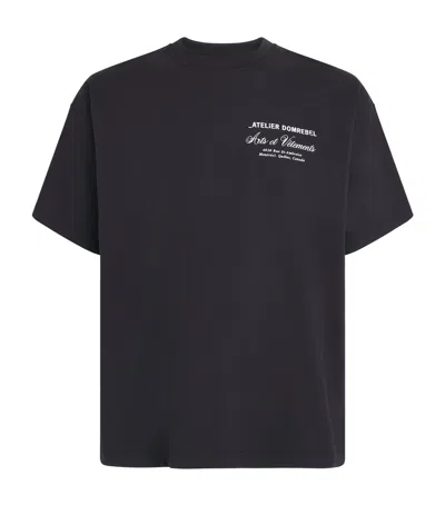 Domrebel Cotton Arts Vetements T-shirt In Black