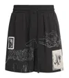 Domrebel Cotton Assemblage Shorts In Black