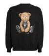 Domrebel Cotton Basketball Bear Sweatshirt In Black