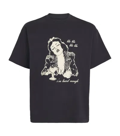 Domrebel Cotton Chatterbox T-shirt In Blue