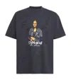 Domrebel Cotton Mona Lisa T-shirt In Black