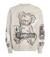 Domrebel Cotton Sad Bear Sweatshirt In Neutral