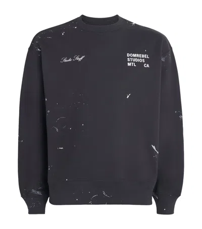 Domrebel Cotton Staff Sweatshirt In Black