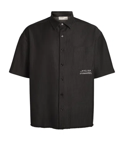 Domrebel Denim Goombah Shirt In Black
