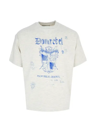 Domrebel Dominus Crest Printed T-shirt In Neutral